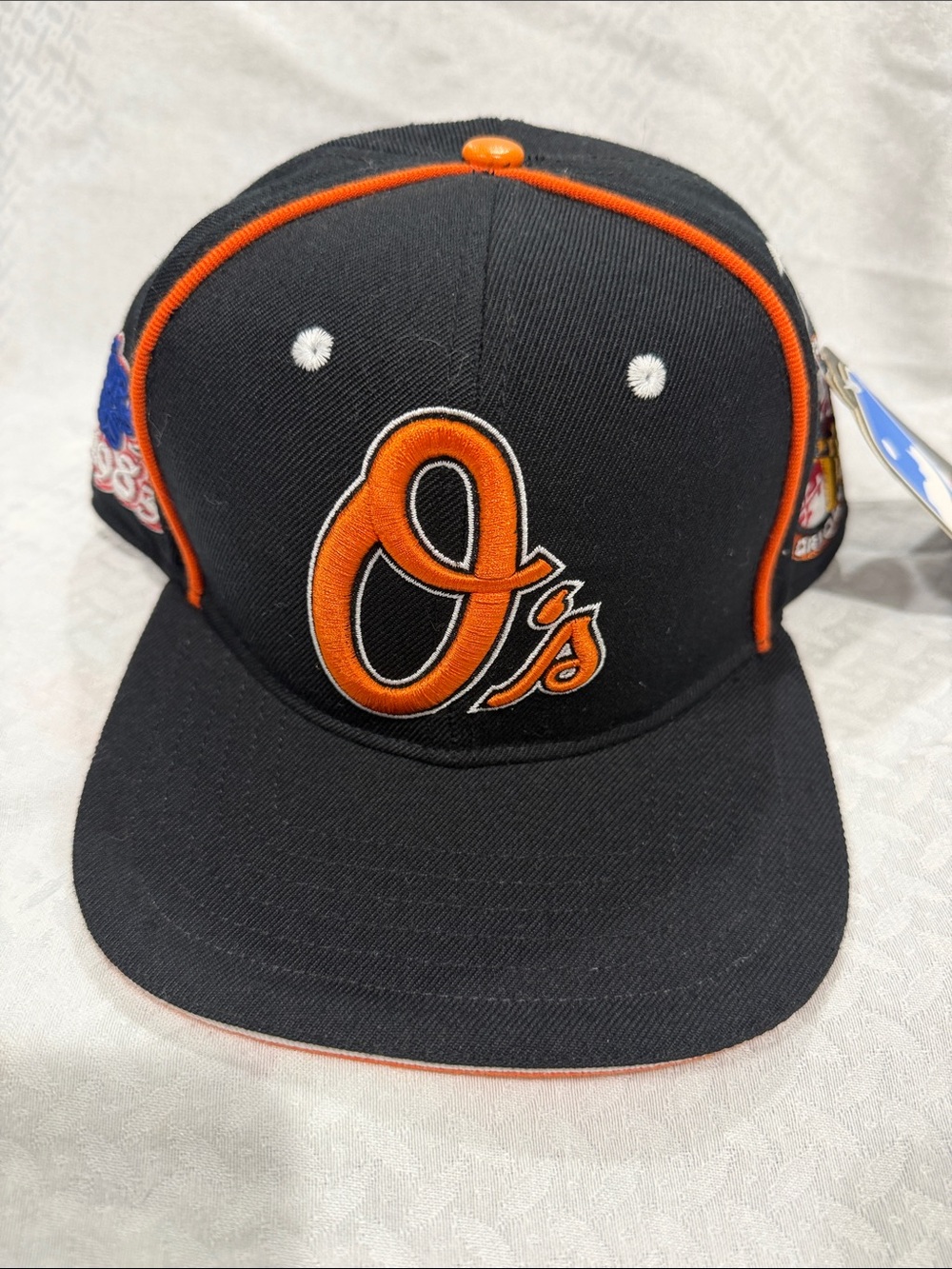 Black and Orange O's Logo Baseball Cap
